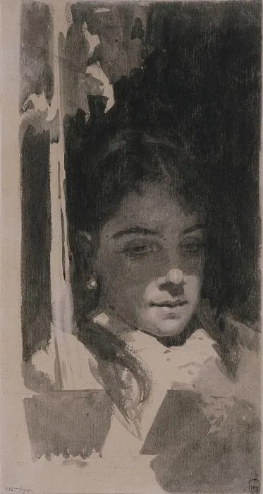 Portrait of Sofia Kramskaya